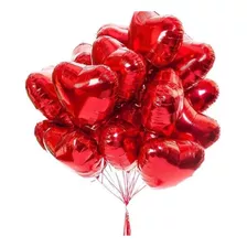 Kit 20 Globos 9 Pulgadas Corazón Rojo Amor San Valentin