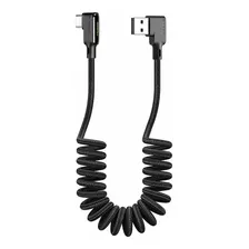 90 Degree Coiled Usb Type C Cable Aicse Usb To Usb C Ca...