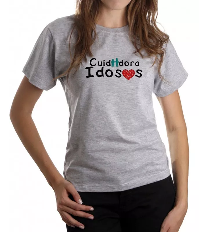 T-shirts Feminina Estampada Cuidadora De Idosos Slc3504