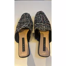 Sandalias Chatitas Zara Fantasía Con Brillos