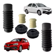 2 Kit Coxim Batente Dianteiro Etios 2012 Á 2021 Garantia +nf