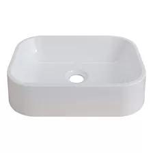 Cuba Pia Para Banheiro Lavabo Apoio Sobrepor Luna Cozimax Cor Branco