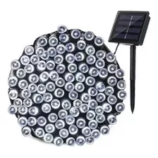 Luces Led Solar Navidad Guirnalda 32m 300 Led Luz Blanca