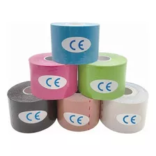 6pcs Cinta Kinesiológicas Vendaje Neuromuscular Tape 5mx5cm Color 6 Colores