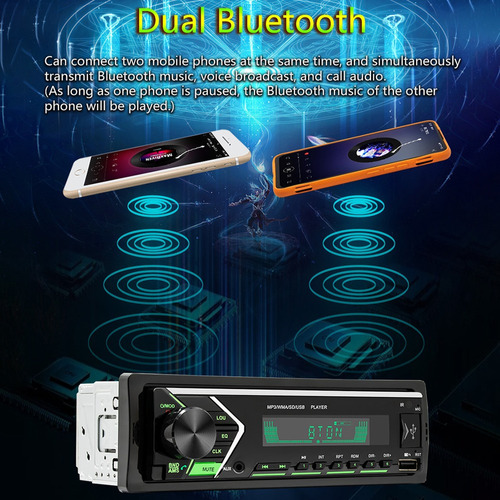 Dual Bluetooth Swm-505 Coche Estreo U Disk Tarjeta Tf Repro Foto 9