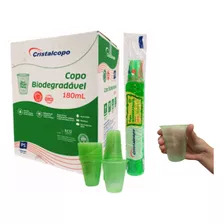 Copo Plástico Bio Descartável P/água 180ml 1000 Unidades