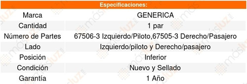 Set 2 Horquillas Generica Inferiores Chevrolet Savana 03_14 Foto 3