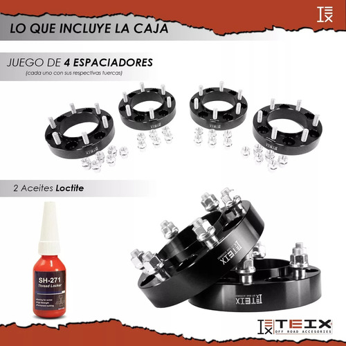 Kit De Espaciadores Teix 6x139.7 1.25 Toyota Pickup 80-1995 Foto 2