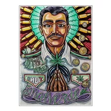 Poster Grande 60x84cm Jesus Malverde Bom Bandido Mexicano