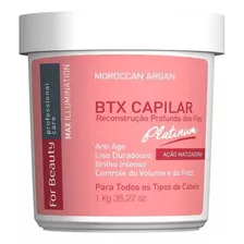 Btx Capilar Argan Platinum Ação Matizadora For Beauty 1kg