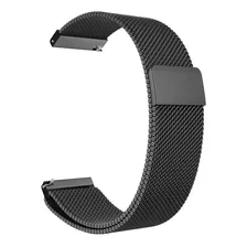 Pulseira Magnética Xiaomi Amazfit Haylou 20mm Preta Largura 20 Mm