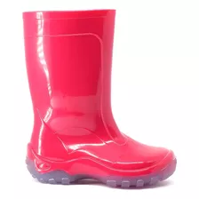 Bota Infantil Impermeável Pink Galocha Pvc Borracha Leve Kid