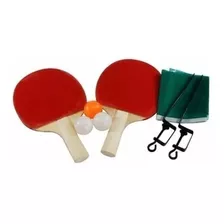 Kit Conjunto Ping Pong Tênis De Mesa Raquetes Bolinhas Rede 