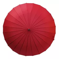  Paraguas 24 Varillas Lluvia Fuerte Colores / Barbazar