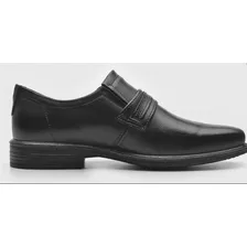 Zapato Social En Cuero Pegada Evilla Fiesta Masculino Negro