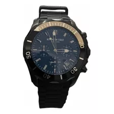 Reloj Negro Kenneth Cole Hombre Unitalla Mod. Kcwg02105002