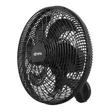 Ventilador De Parede Domina Preto Com 6 Pás Oscilante Bivolt