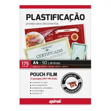 Plástico Para Plastificação 175 Micras A4 Spiral