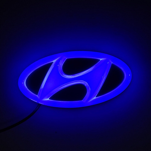 Luz Led Con Logotipo De Hyundai Coche Con Emblema Genial Foto 5