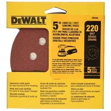 Disco Lija 5 Grano 220 Packx5 Dewalt Dw4306