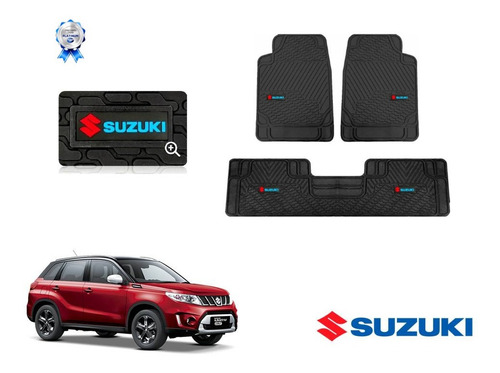 Tapetes Logo Suzuki + Cajuela Vitara 2017 2018 2019 2020 Foto 3