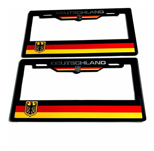 Par (2) Portaplacas Deutschland Vw Seat Audi Bmw Foto 2