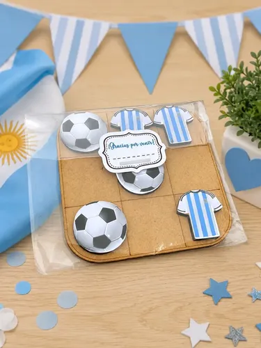 Tateti Futbol Argentina Pelota Souvenir Cumpleaños X10