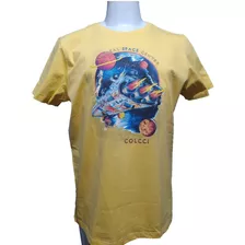 Camiseta Estampada Original Colcci Space Amarela