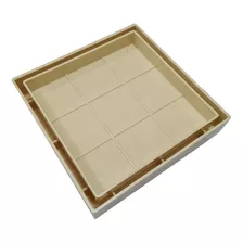 Ralo 10x10 Oculto Seca Piso/porcelanato Inteligente Branco Cor Bege