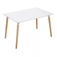 Mesa Comedor Nordica Eames Laqueada Patas Regulables 1,60x80