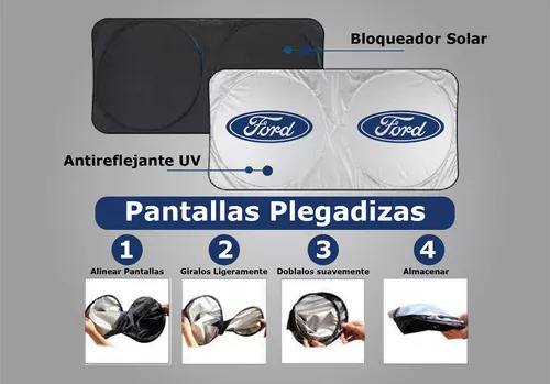 Cubre Sol Protector Solar Ford Fusion Ecoboost 2.0 L Logo T2 Foto 4