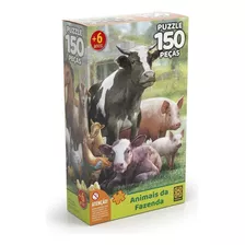 Puzzle 150 Peças Animais Da Fazenda Grow