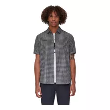 Camisa Hombre Mammut Lenni Shirt Ss Gris