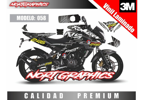 Calcomanias Pulsar Ns 200 Amaricam Cup Ns Racing Moto Gp Rr Foto 6