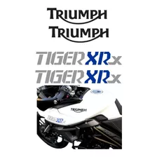 Kit Adesivo Para Triumph Tiger 800xrx 15150 Cor Cinza/preto/azul