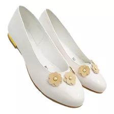 Zapato Princesa Niña Chabelo Zapatilla Flats 82302-1-d Hueso