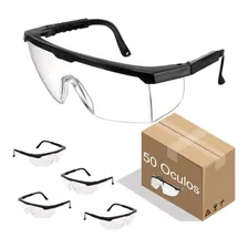 Óculos De Proteção Incolor Para Mecânicos Eletricistas 50 Pç