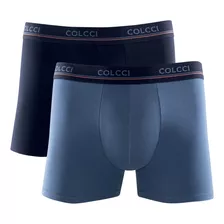2 Cuecas Boxer Colcci Cotton Elástico 35mm Premium Masculino
