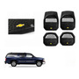 4 Tapas Chevrolet Suburban Avalanche Logo Negro