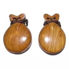 Par De Castañuelas De Madera Castañuelas Hechas A Mano En Pe