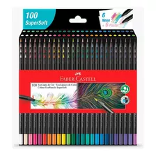 Lápices De Colores Faber Castell Supersoft 100 - Diseño Y Arte