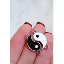 Dije Esmaltado Ying Yang El Bien Y El Mal X 3 Unidades