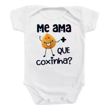 Body De Bebê Me Ama Mais Que Coxinha Presente Criativo Bebes