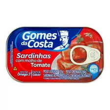 Kit 10 Sardinha Ao Molho De Tomate Gomes Da Costa Lata 125g