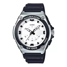 Reloj Casio Mwc-100h Circuit Color Del Bisel Blanco