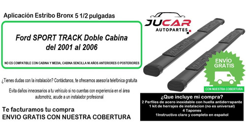 Estribos Bronx Ford Sport Track 2001-2006 Foto 9