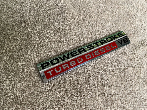 Emblema Fordpower Stroke Turbo Diesel V8 Original F-250  Foto 5