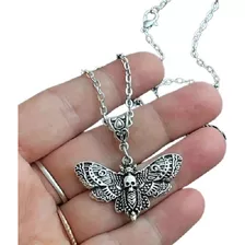 Colar Pingente Mariposa Estilo Rock E Punk Vintage