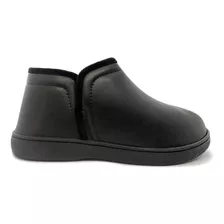 Pantufa Leffa Botinha Preto 793 Peluciada