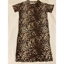 Vestido De Mujer Largo Recto Animal Print